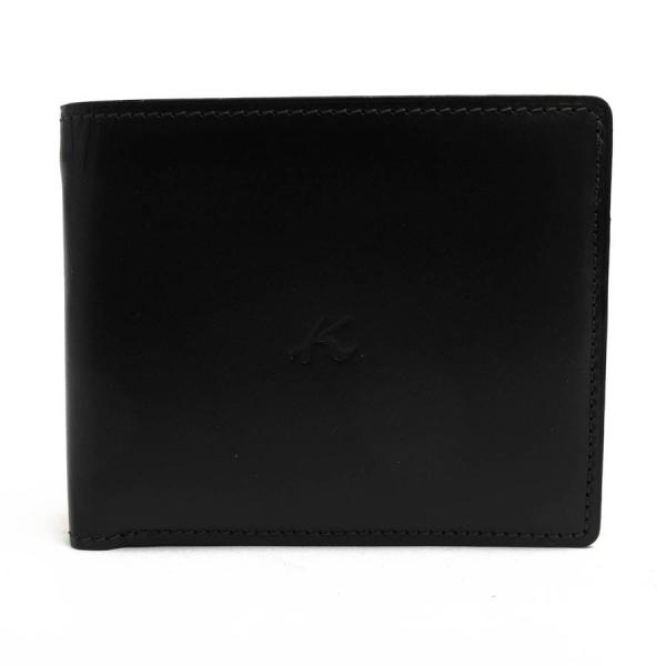 未使用 Kitamura キタムラ 二つ折り財布 レザー 牛革 ストラップ desir-store_w7995