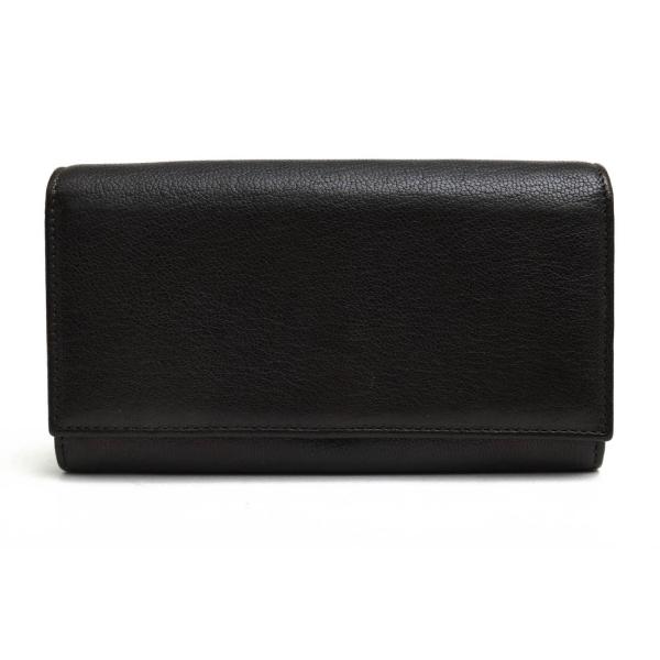 ○マルニ MARNI 山羊革 ゴートスキン 長財布 PFMOA18U00 LG056 PORTAFOGLIO CAPRA SOFT フラップタイプ 小銭入れあり 二つ折り シ  中古 MARNI（マルニ） 長財布 PFMOA18U00 LG056 PORTAFOGLIO CAPRA SOFT