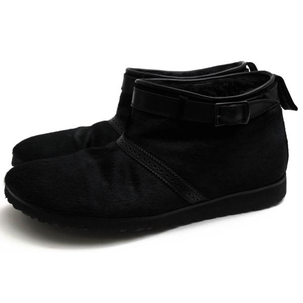 フットザコーチャー／foot the coacher ブーツ シューズ 靴 メンズ 男性 男性用 レザー 革 本革 ブラック 黒  BROGUE ARCTIC SHOES ビルケンシュトックソール ボア foot the coacher（フットザコーチャー） その他ブーツ BROGUE ARCTIC