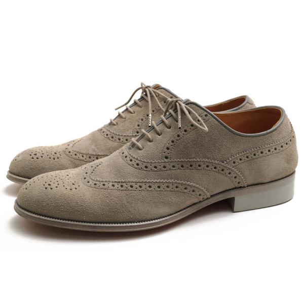 ○竹ヶ原 敏之介 Takegahara Toshinosuke ナノユニバース nano・universe別注 牛革 ビジネスシューズ 9999141250097 TT2 フルブロ  中古 Takegahara Toshinosuke 竹ヶ原 敏之介 ビジネスシューズ