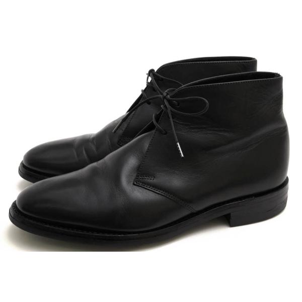 ローク／Loake チャッカブーツ シューズ 靴 メンズ 男性 男性用 レザー 革 本革 ブラック 黒  Kempton ケンプトン グッドイヤーウェルト製法 ダイナイトソール プレーントゥ desir-store_x7250