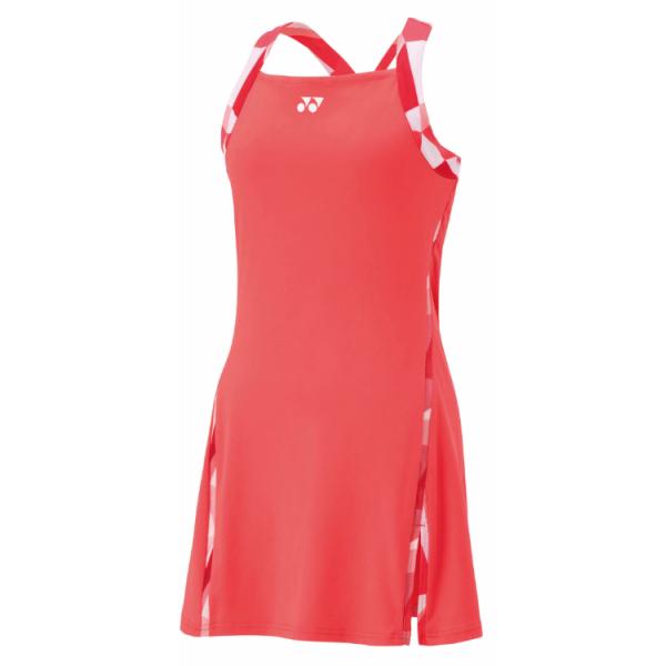 YONEX ヨネックス ウィメンズワンピース コーラルレッド S 20828Y 475 | スポーツ スポーツウェア 競技 テニス 軟式 硬式 バトミントン シャツ