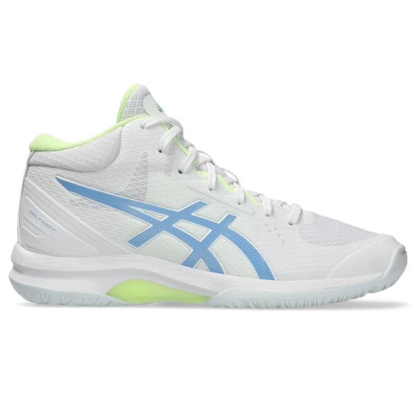 asics アシックス LADY GELFAIRY 9 WHITE/BLUE BLISS 22 1062A007 104 | スポーツ用品 バスケットボール用品 ファッション スニーカー シューズ 靴