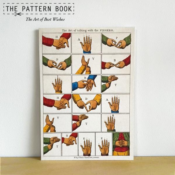 p^[ubN o[Xf[J[h b Talking Fingers aJ[h ܂J[h  t THE PATTERN BOOK