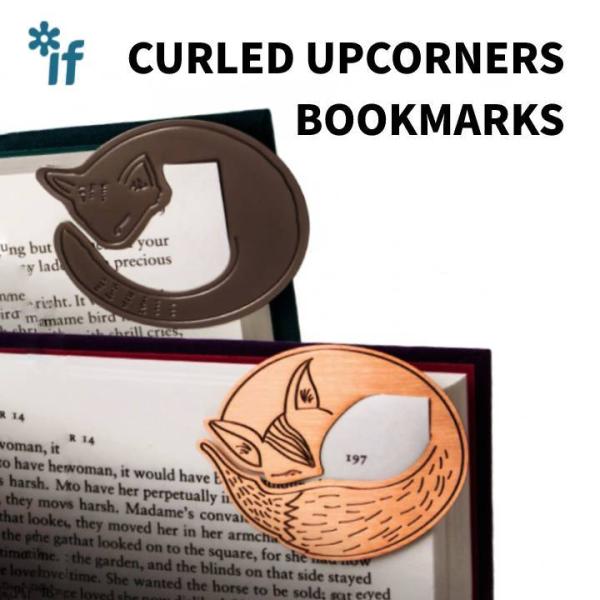 if ubN}[N  J[hAbvR[i[Y curled up corners bookmarks ^R[i[ubN}[N L Lcl fUC