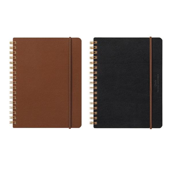 グレイン ノート ミドリ Grain MIDORI リングノート レザー B6変形判 レザー リサイクルレザー 横罫 無地