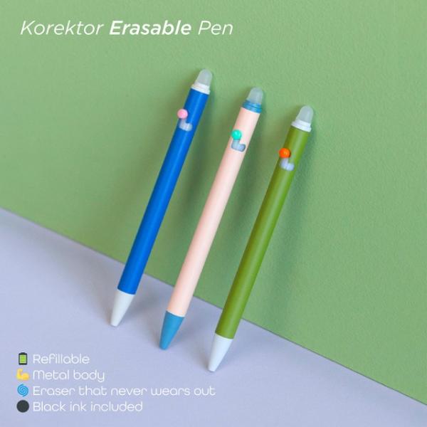 パピエティグル コレクターペン PAPIER TIGRE KOREKTOR PEN 消せるペン イレイザブル おしゃれ かわいい