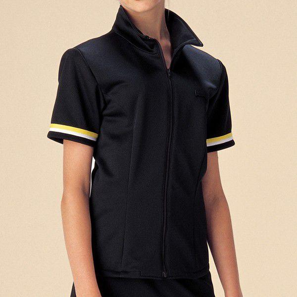 プルオーバー レディースジャケット 黒 白 黄色 かわいい テニス ゴルフ カットソー半袖 前ファスナー開き ストレッチ素材厚手 ｓ ｍ ｌ Hjk 012 デザート ネットストア 通販 Yahoo ショッピング