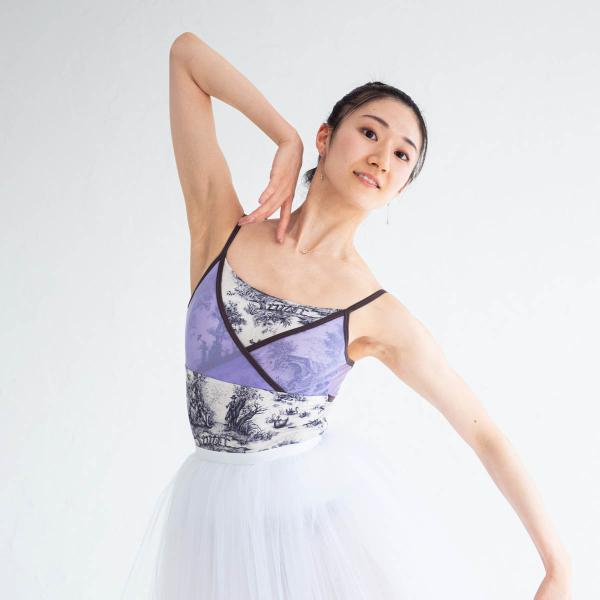 こちらの商品1点のみはネコポス送料無料 バレエ 大人 セレナーデレオタード レッスン 日本製 高品質 新国立劇場バレエ団 関優奈さんコラボ ダンサーデザイン