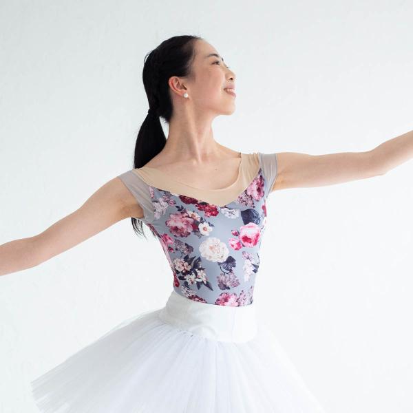 こちらの商品1点のみはネコポス送料無料 大人 バレエ ルミエール・ブーケレオタード 新国立劇場バレエ団 橋本真央さん ダンサーデザイン 花柄 日本製 高品質