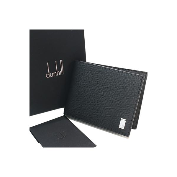 【極美品】dunhill ダンヒル ミニボストン PVC×レザー 黒 メンズ dunhill（ダンヒル） 22R2P10PS 001 PLAIN プレーン ブラック 二つ折り