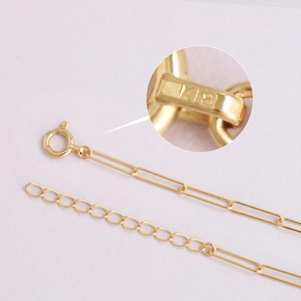 18�� �u���X���b�g k18 18���u���X���b�g 18k ���f�B�[�X �����O�N���b�v�`�F�[�� 2mm �S�[���h �`�F�[�� ���i�摜5