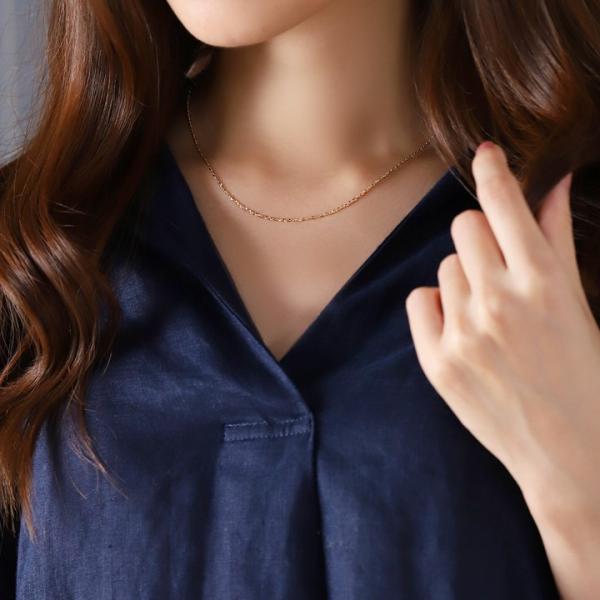 �y8/30����3500�~OFF�N�[�|���L�z18���l�b�N���X k18 �l�b�N���X 18�� ���f�B�[�X �`�F�[�� �l�b�N���X�`�F�[�� �������`�F�[�� 1.2mm�� 18k 18 �� ���i�摜5