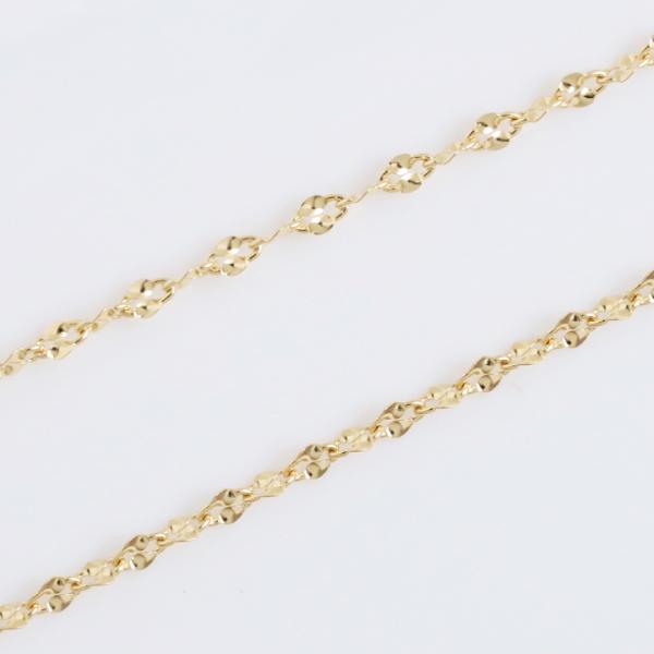 �y9/5~6����2500�~OFF�N�[�|���L�z18���l�b�N���X k18 �l�b�N���X 18�� ���f�B�[�X �`�F�[�� �l�b�N���X�`�F�[�� �u���[�� 1.6mm ���ׂ� �y�^�� 18k ���i�摜2