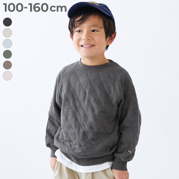 通園 通学 キルティング トップス キルティングニット BIGシルエット トレーナー キッズ 子供服 男の子 女の子  デビロック devirock