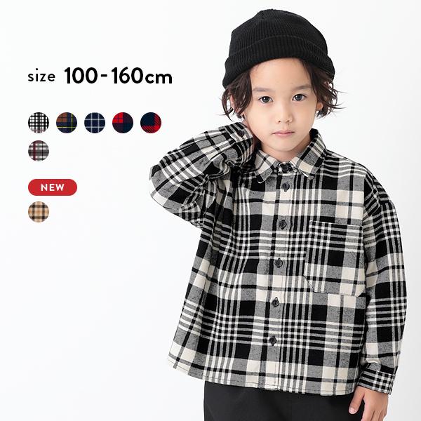 子供服 ブラウス キッズ ビッグシルエットチェックシャツ 男の子 女の子 トップス 長袖 長そで ブラウス デビロック Devirock Devirock Paypayモール店 通販 Paypayモール