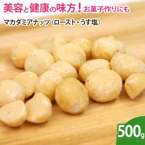 マカダミアナッツ（ロースト・うす塩）500g ナッツ 無添加 ノンオイル