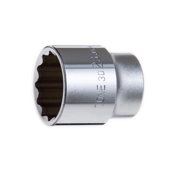 他サイト： トネ(TONE) ソケット(12角) HP3D-23 差込角9.5mm(3/8") 二面幅23mmの商品画像