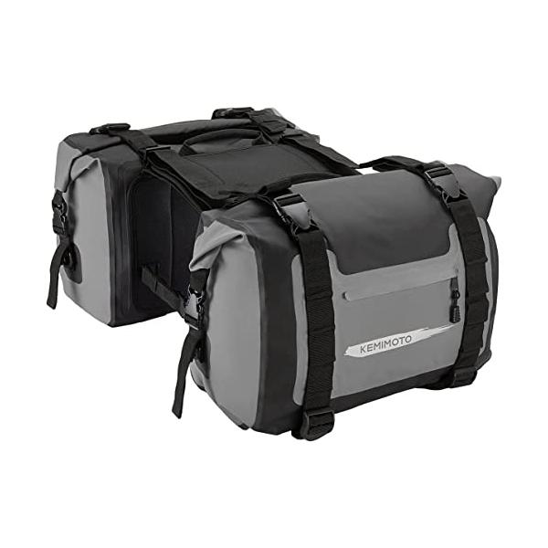 kemimoto バイク サイドバッグ 防水 大容量50L ツーリング 2PC 取付簡単 CBR400