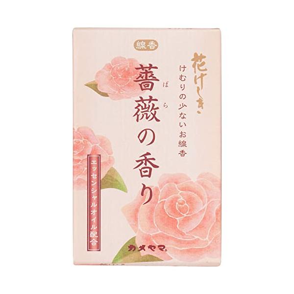 他サイト： カメヤマ 花げしき 薔薇の香り ミニ寸 約50g お線香の商品画像