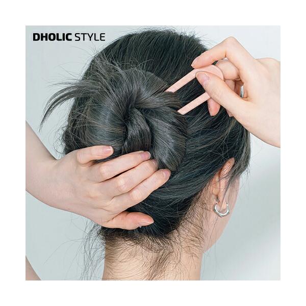 アクセサリー ヘアアクセサリー ヘアスティック コーム U字コーム まとめ髪 アップスタイル ヘアアレンジ 大 大きめ ミディアム クリア アクリル 夏 Dholic 通販 Paypayモール