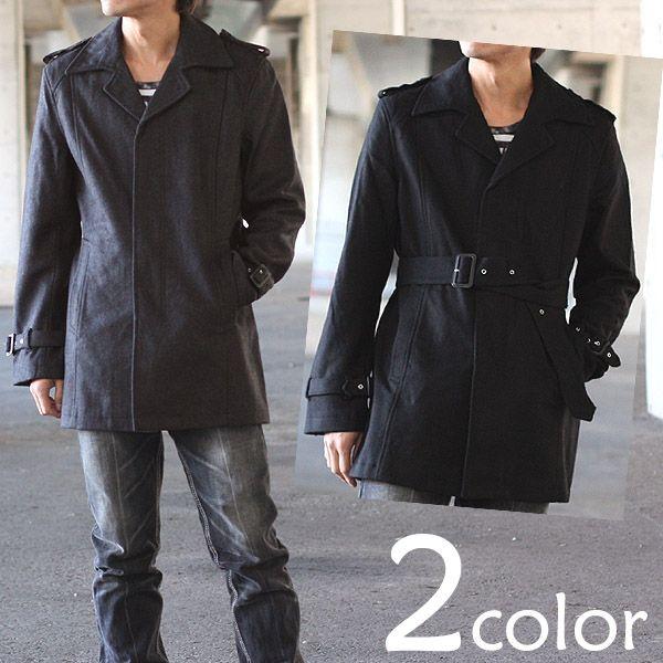 MODERM ウールメルトンシングルトレンチコート : ディアブロス - 通販