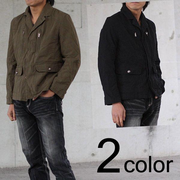 ジャケット・アウター BS B-S RAW 開襟ツイルジャケット : ディアブロス - 通販 - Yahoo