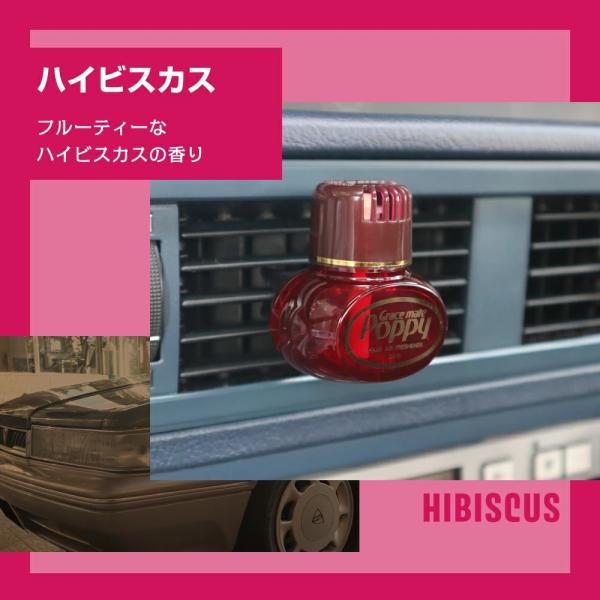 [Release date: December 1, 2024]車用芳香剤】皆様に愛され続けているロングセラー商品！くるまにポピーでおなじみの「グレイスメイトポピー」のエアコン取り付けタイプです。香りの説明／フルーティーなハイビスカスの香り...