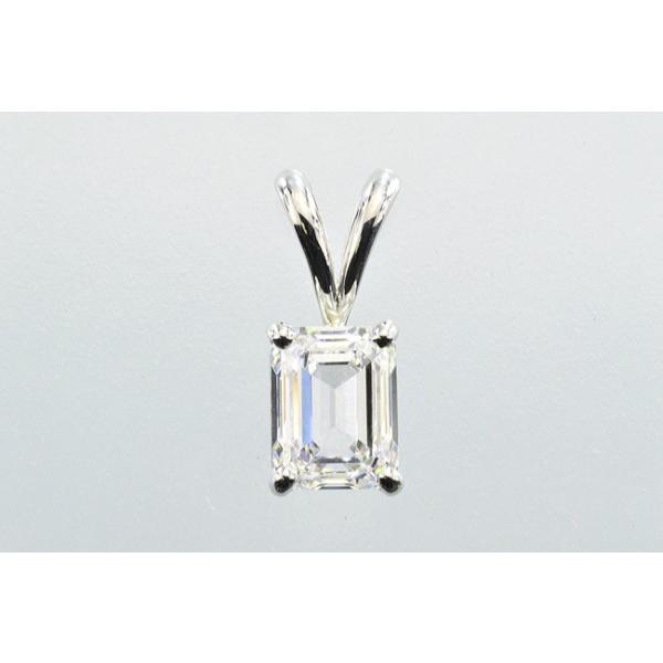 1.5ct エメラルドカット ダイヤペンダントトップ お手持ちの