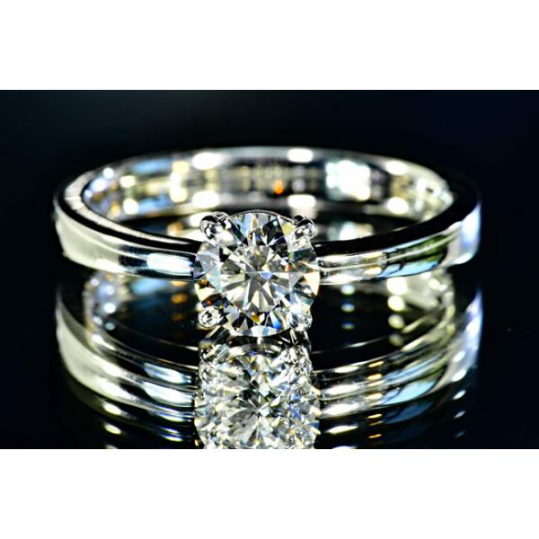 GIA ダイヤモンドリング 18# ダイヤモンドリング 0.7カラット D IF タイプ2aで3ex【GIA鑑定書つき