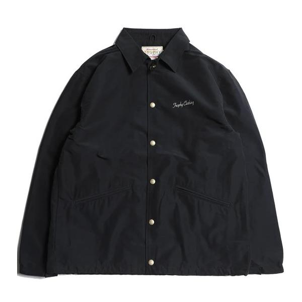 未使用品 TROPHY CLOTHING コーチジャケット サイズ40 ブラック TROPHY CLOTHING（トロフィークロージング） WARM JACKET コーチ