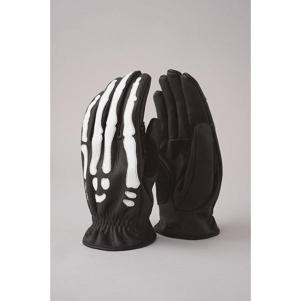 UNCROWD アンクラウド LEATHER BONE GLOVE バイカーグローブ UC-110 