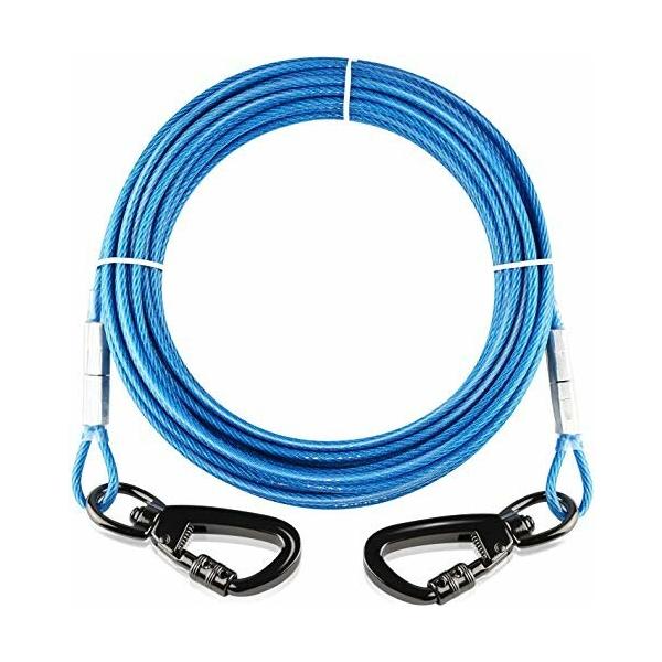 係留ケーブル 犬 繋留 係留 リード 12m 最新カラビナフック 3ｍｍ繊細 犬 ワイヤー 細いロープ ラ ダイヤモンドスナップ 通販 Yahoo ショッピング