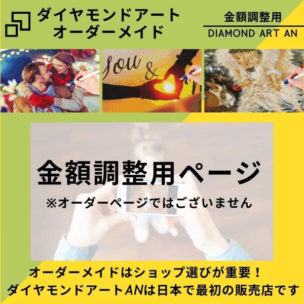 こちらはダイヤモンドアートオーダーの金額調整用ページです。一般のお客様のご購入はご遠慮ください。オーダーのご依頼はオーダーページに記載しております。よろしくお願いいたします☆