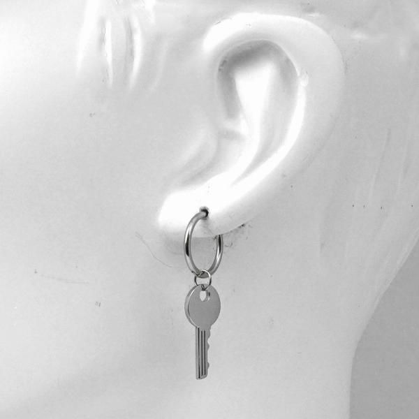 ピアス メンズ ブランド リング 韓国 サージカルステンレス アレルギー対応 7jewelry キー フープ ピアス 片耳 7j Ps 026 Sbg Official Store 通販 Yahoo ショッピング
