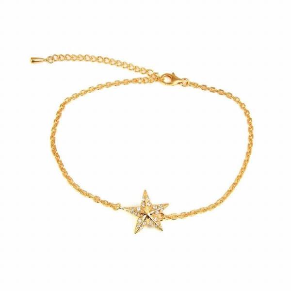 人気 メンズ レディース ブランド Blackdia 18k Gp ゴールド スター ジルコニア パヴェ アンクレット 金 星 573 Sbg Official Store 通販 Yahoo ショッピング