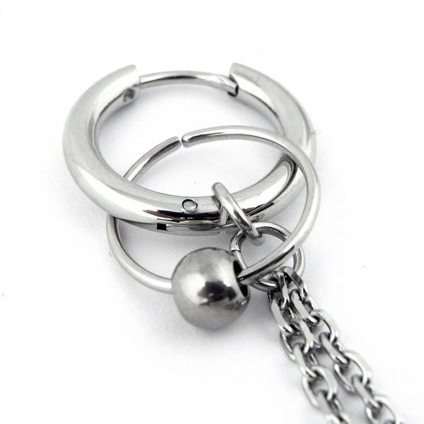 ぴったり 毎回 タイト フープ ボール ピアス メンズ Nikkenhome Jp