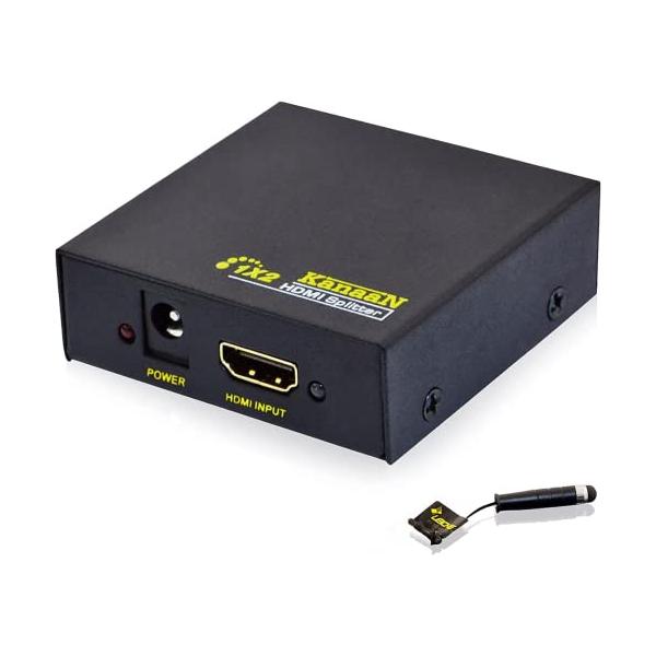 他サイト： KanaaN HDMIスプリッター 1入力2出力 4k対応 Y-アダプタ 2160p Full UHD/ HD 1.4b 2-fach / 2-porの商品画像