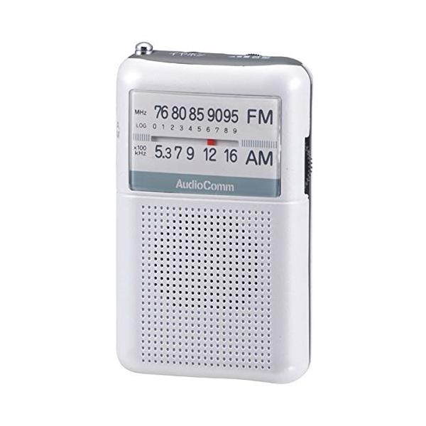 OHM ポケットラジオ ホワイト RAD-P122N-W