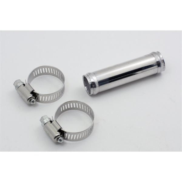 ホース接続用 アルミパイプ ストレート 外径19mm 長76mm クランプ付