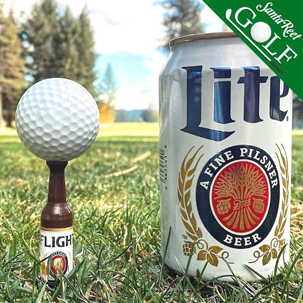 ティ ティー ドライバー用  ゴルフ小物  ゴルフ用品 ビールボトル 6本セット ミニチュアビール おもしろ サンタリート CG-AB2385