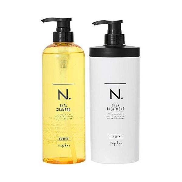 N. シアシャンプー 750ml & シアトリートメントスムース650g セット napla 送料無料☆【2本セット】シアシャンプー スムース シア