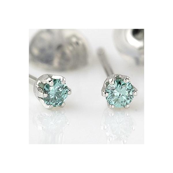 ダイヤモンド  輝き厳選保証  PTパライバダイヤモンドピアス  0.10ct