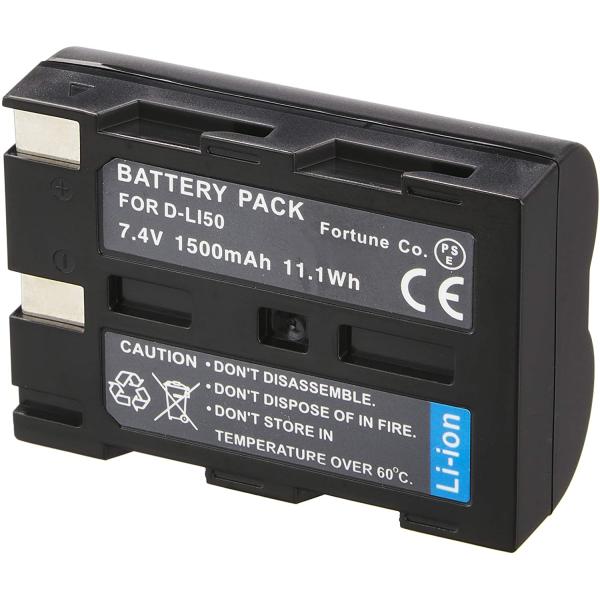 83◆PENTAXペンタックスD-LI50互換バッテリー 一眼レフカメラ　K10D K20D　等対応  battery K-BC50J対応 battery