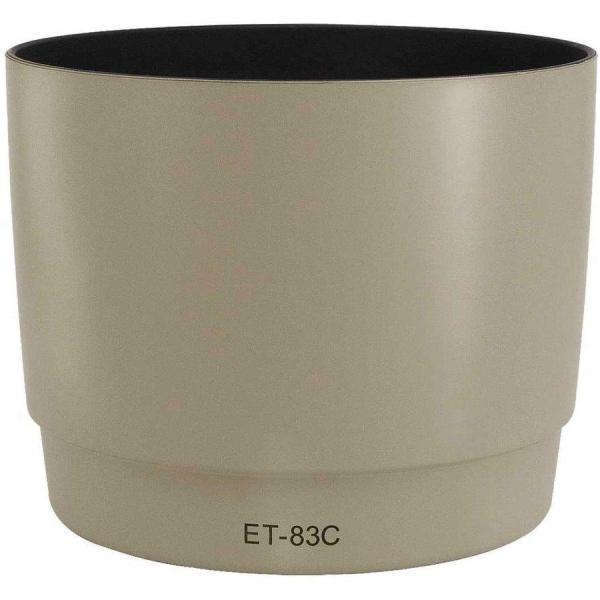 ET-83C 互換レンズフード キヤノン EF100-400mm F4.5-5.6L IS USM 等 対応 canon用 逆装着時フィルターやレンズキャップ取付可能