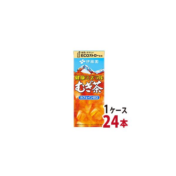 伊藤園　健康ミネラルむぎ茶 紙パック 250ml　（1ケース/24本） 麦茶 -000008