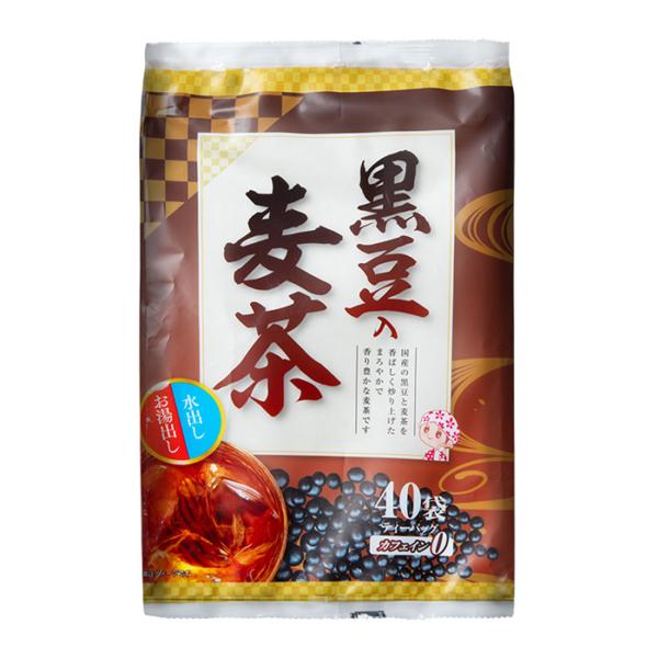宇治森徳　黒豆入り麦茶40袋 （340g） 【かおりちゃん】-000008