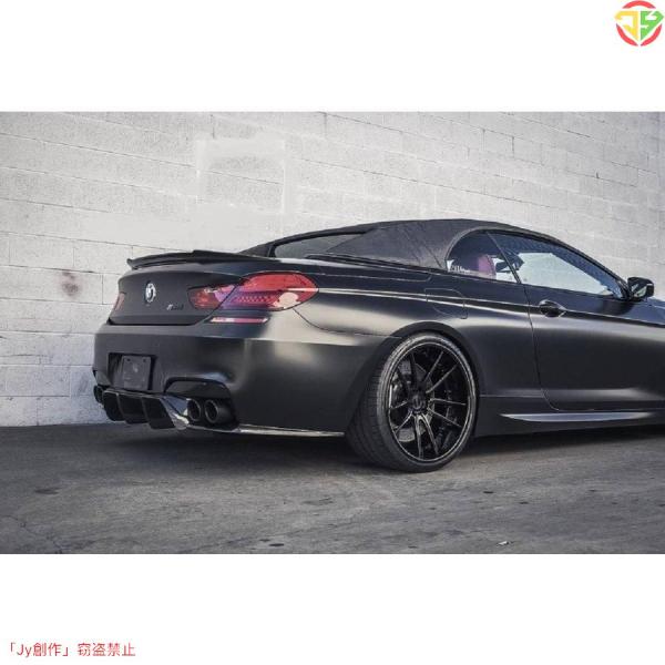 New♪12-18 BMW 6シリーズ F12 カブリオレ カーボン製 リアスポイラー ウイング トランクスポイラー 塗装品 Vタイプ