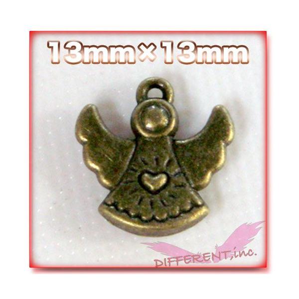 金古美 アートなハート天使 デコにチャームに  サイズ :: 13mm×13mm color :: 金古美 販売個数 :: 1個 デコやアクセサリーにも最適パーツ 【クロネコメール便対応商品】 メール便送料無料！！ 速達メール便は＋100円...