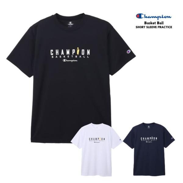 Champion チャンピオン ショートスリーブTシャツ C3-DB327 バスケットボール メンズ 半袖Tシャツ 練習着 部活 吸汗速乾 抗菌防臭
